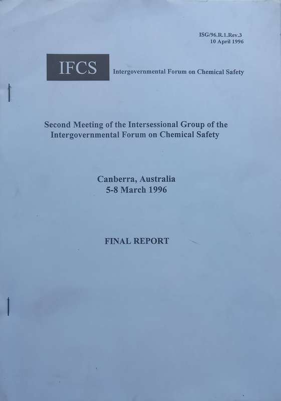 Final Report of the Second Meeting of the Intersessional Group of the Intergovernmental Forum on ...