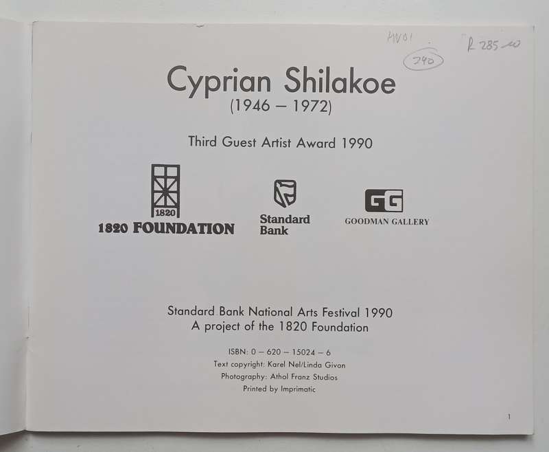 Cyprian Shilakoe: Catalogue to Accompany the Exhibition