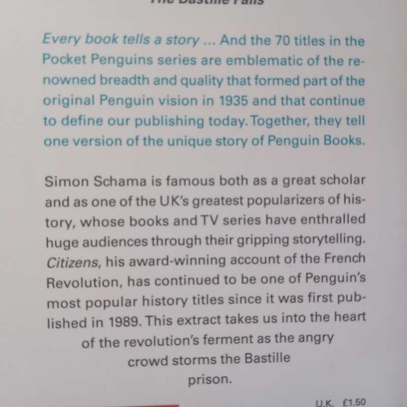The Bastille Falls | Simon Schama
