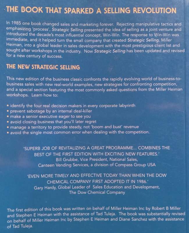 The New Strategic Selling (2nd Ed.) | Stephen E. Heiman, et al.