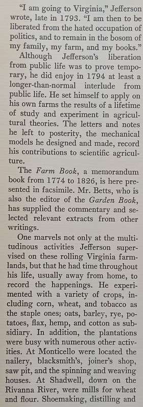 Thomas Jeffersons Farm Book, With Commentary and Relevant Extracts from Other Writings | Edwin...