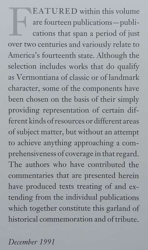 A Vermont 14 (Limited Edition) | Edward Connery Lathem & Virginia L. Close (Eds.)