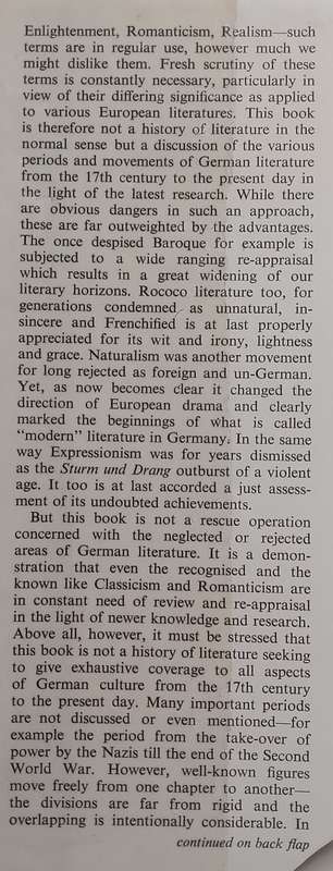 Periods in German Literature: A Symposium | J. M. Ritchie