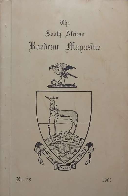 The South African Roedean Magazine (No. 78, 1963)