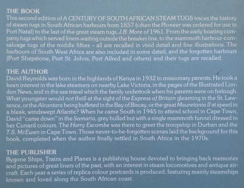 A Century of South African Steam Tugs (2nd Ed. Revised and Abridged) | David Reynolds
