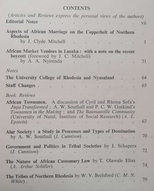 Human Problems in British Central Africa (Rhodes-Livingstone Journal, No. 22) | H. A. Fosbrooke (...