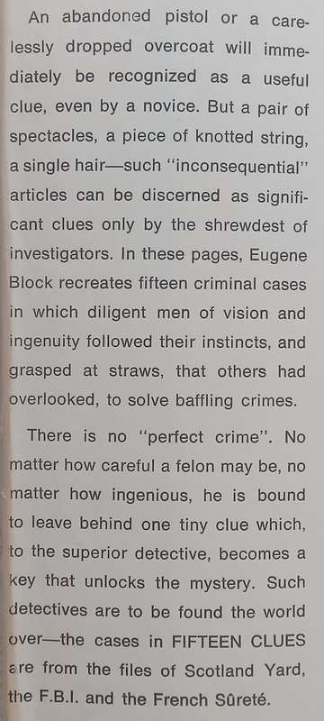 Fifteen Clues: True Stories of Great Crime Detection | Eugene B. Block
