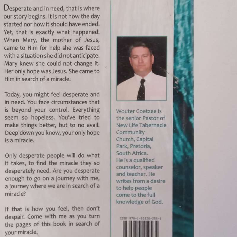 In Search of a Miracle (Inscribed by Author) | Wouter Coetzee