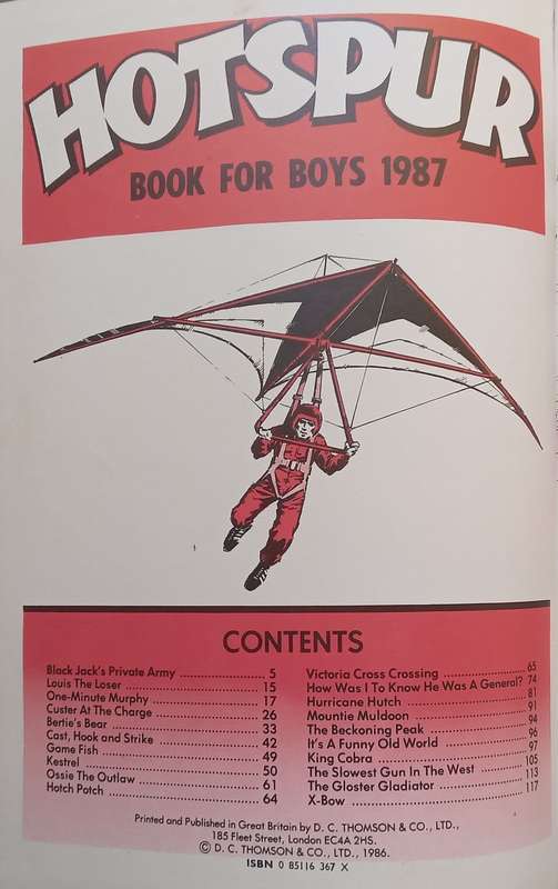 Hotspur Book for Boys 1987