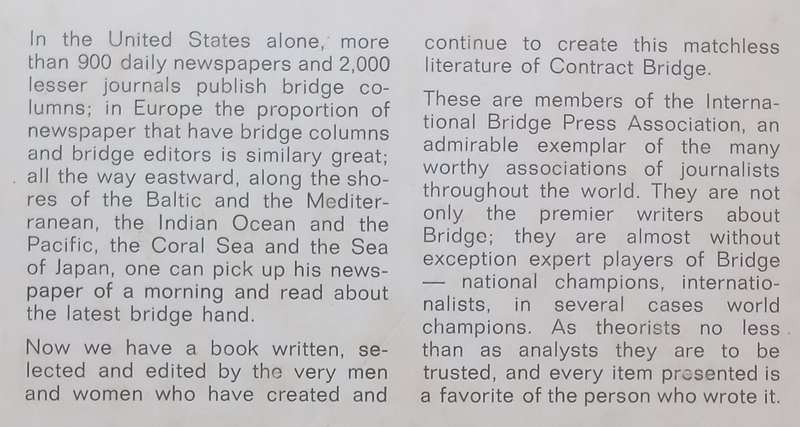Bridge Writers Choice 1964