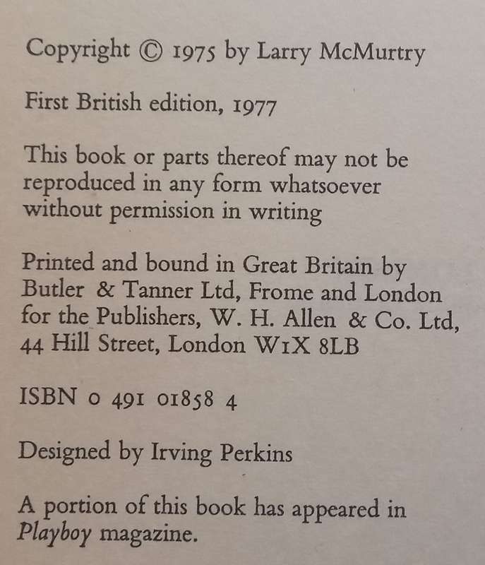 Terms of Endearment (First Edition, 1977) | Larry McMurtry