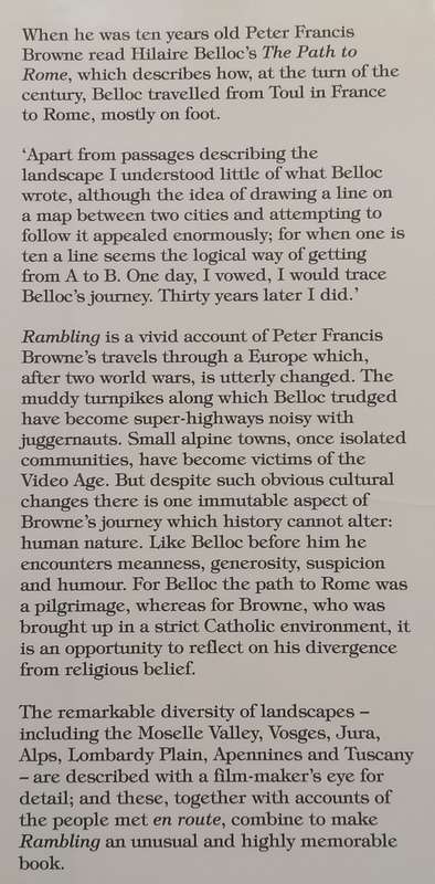 Rambling: On the Road to Rome | Peter Francis Browne