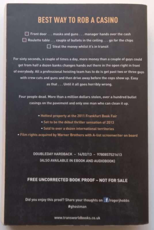 Ghost Man (Proof Copy) | Roger Hobbs