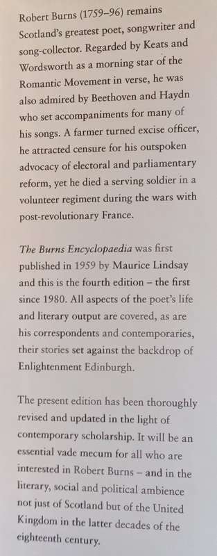 Maurice Lindsays The Burns Encyclopaedia | David Purdie, et al. (Ed.)