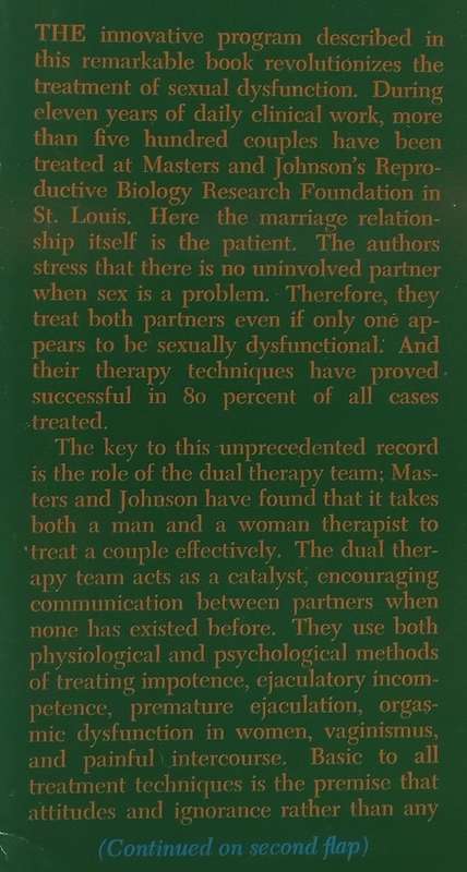 Human Sexual Inadequacy | William H. Masters & Virginia E. Johnson