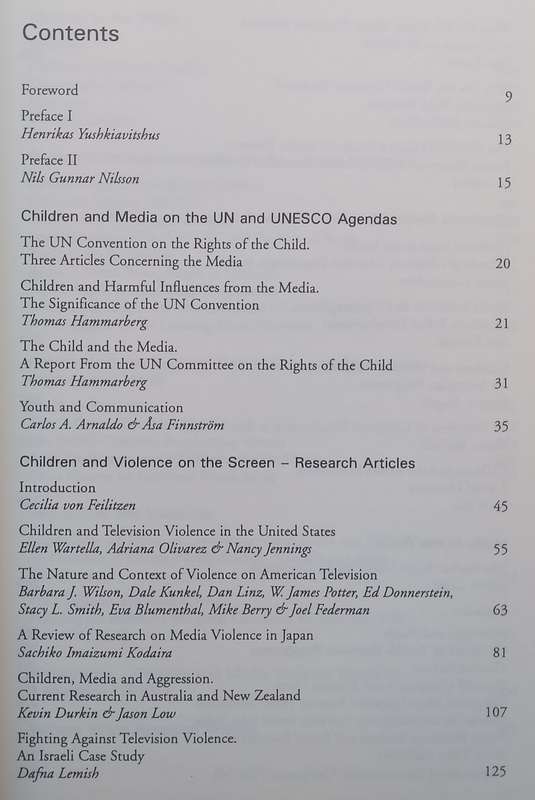 Children and Media Violence | Ulla Carlsson & Cecilia von Feilitzen (Eds.)