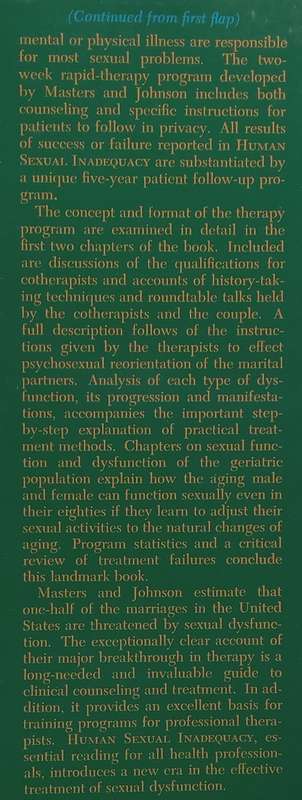 Human Sexual Inadequacy | William H. Masters & Virginia E. Johnson