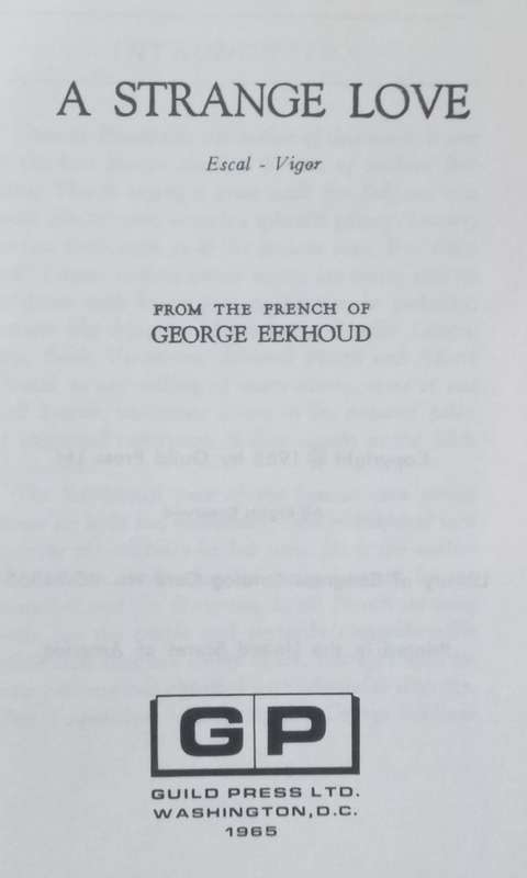 A Strange Love | George Eekhoud