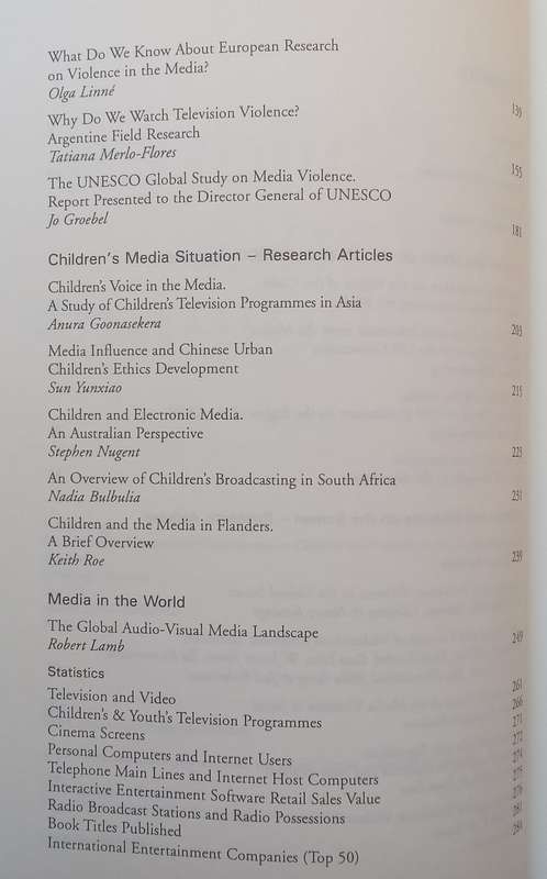 Children and Media Violence | Ulla Carlsson & Cecilia von Feilitzen (Eds.)