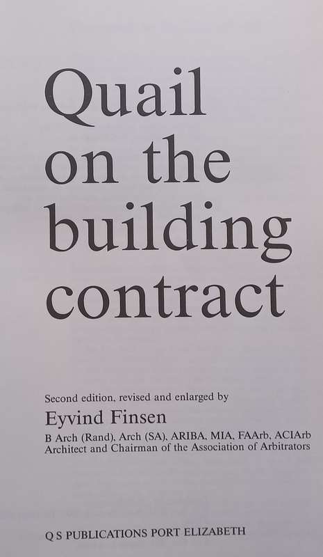 Quail on the Building Contract (2nd Ed.) | Eyvind Finsen (Ed.)
