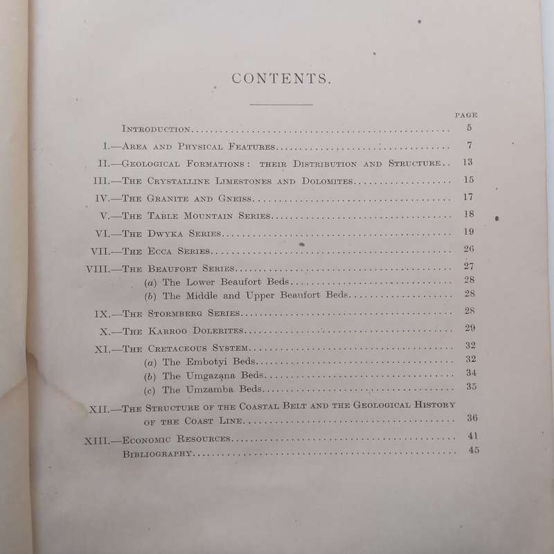 The Geology of Pondoland and Portions of Alfred and Lower Umzimkulu Counties, Natal | Alex L. du ...