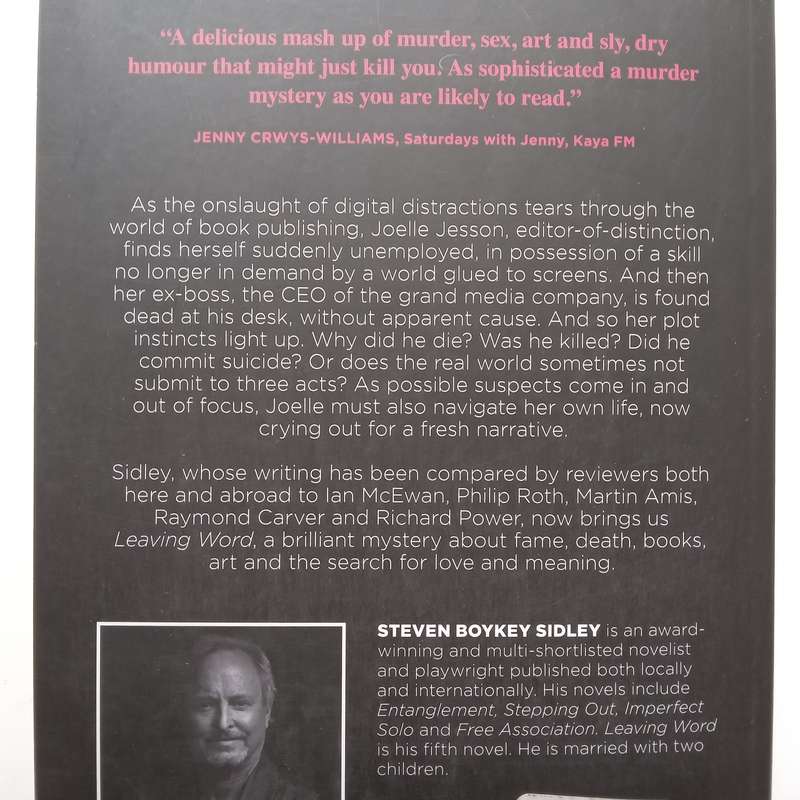 Leaving Word (Inscribed by Author) | Steven Boykey Sidley