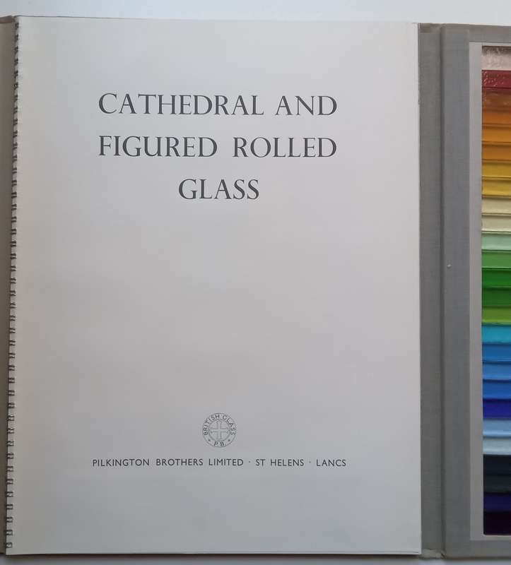 Cathedral and Figured Rolled Glass (With Real Glass Samples, Published 1940)
