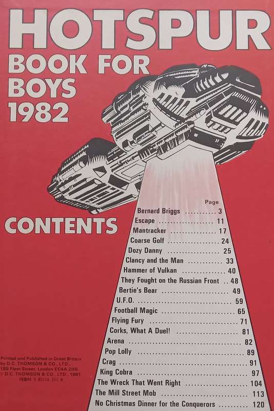 Hotspur Book for Boys 1982
