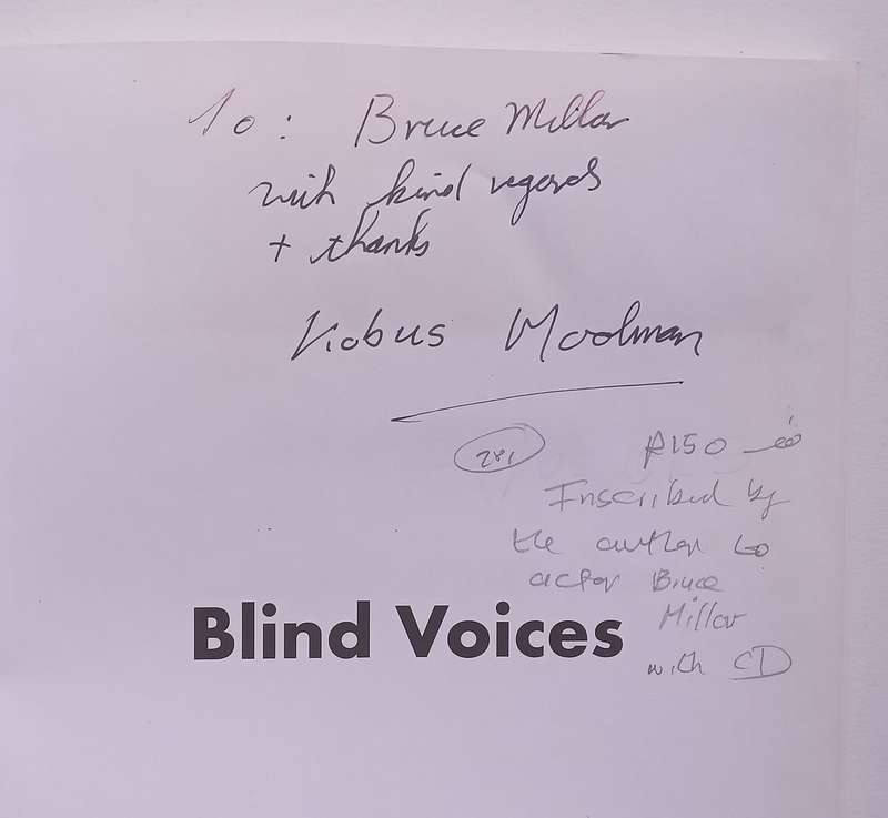 Blind Voices: A Collection of Radio Plays (Inscribed by Author, with CD) | Kobus Moolman