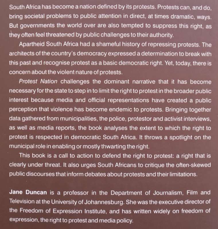 Protest Nation: The Right to Protest in South Africa | Jane Duncan