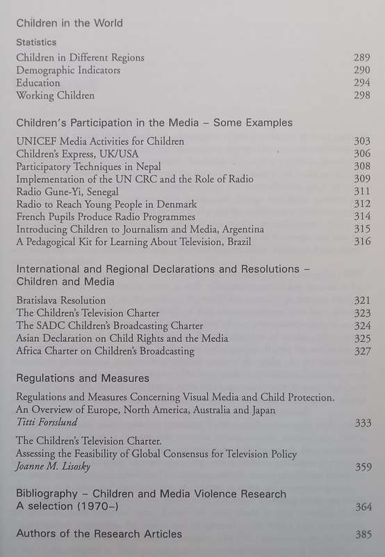 Children and Media Violence | Ulla Carlsson & Cecilia von Feilitzen (Eds.)
