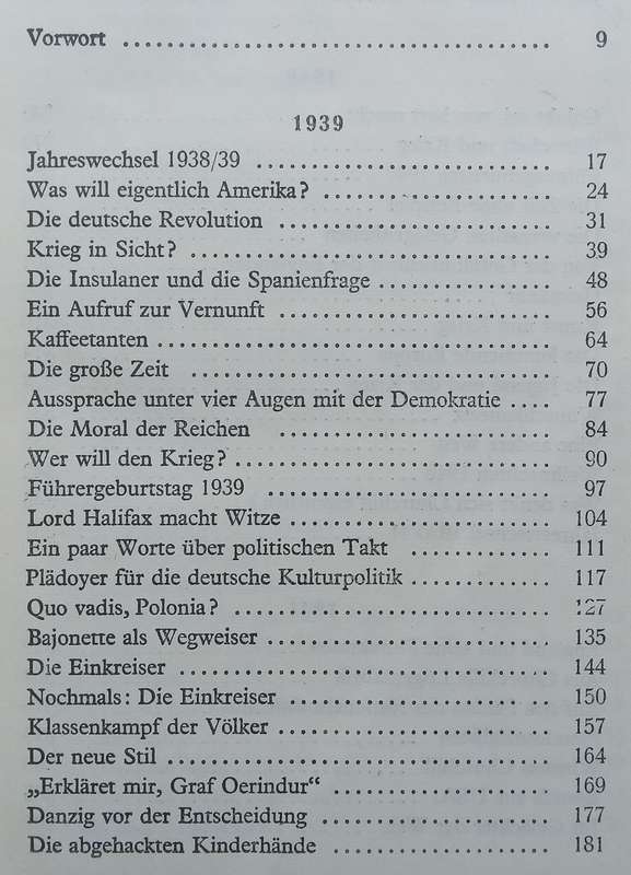 Die Zeit Ohne Beispiel: Reden und Aufsatze aus den Jahren 1939/40/41 (German, Published 1941) | J...