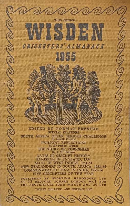 Wisden Cricketers Almanack 1955 (92nd Edition) | Norman Preston (Ed.)