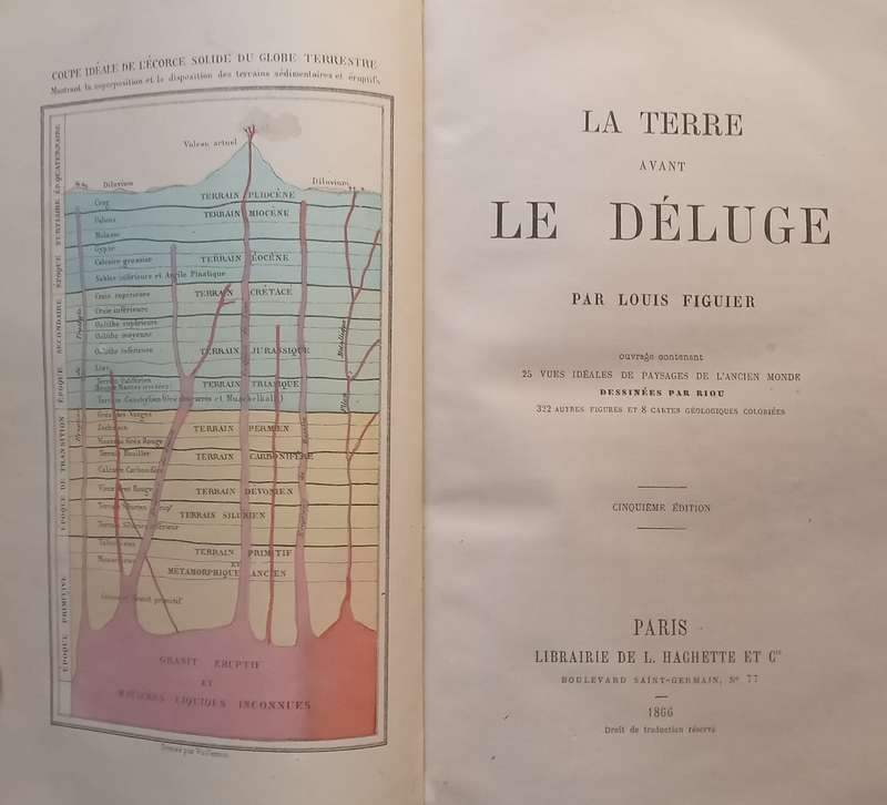 La Terre avant Le Deluge (5th Edition, Published 1866, French) | Louis Figuier