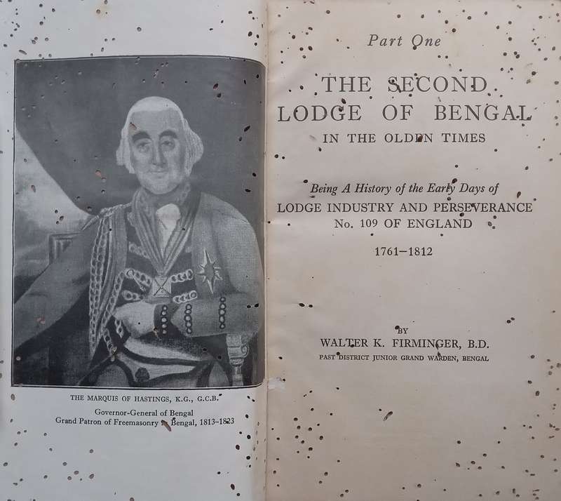 The Second Lodge of Bengal In the Olden Times | Walter K. Firminger
