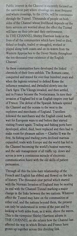 The Channel: Dividing Link Between Britain & France (Signed by Author) | Shirley Harrison
