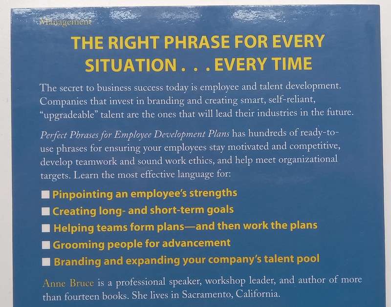 Perfect Phrases for Employee Development Plans | Anne Bruce