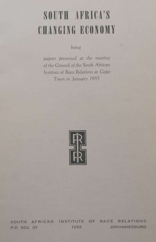 South Africas Changing Economy (Published 1955) | L. H. Samuels, et al.
