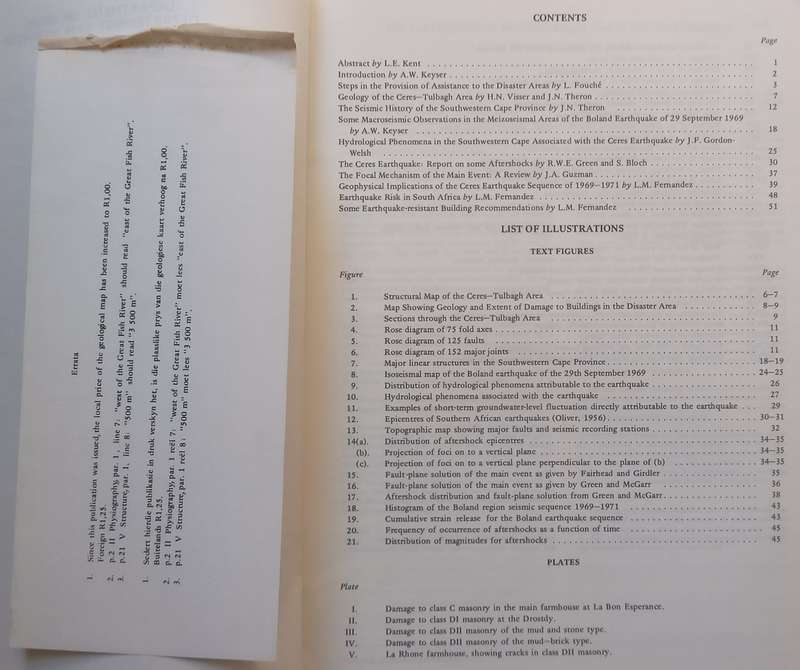 The Earthquake of 29 September 1969 in the Southwestern Cape Province, South Africa (Seismologica...