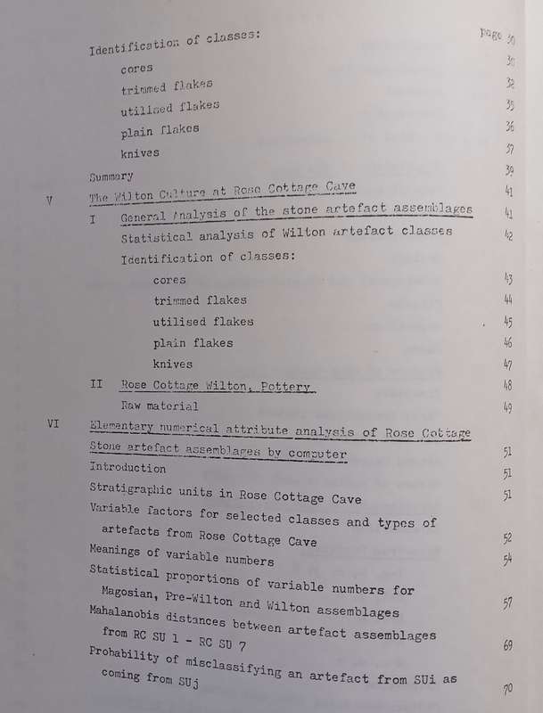 Archaeology and Ecology of Rose Cottage Cave, Orange Free State (Scarce) | Jana Kohary