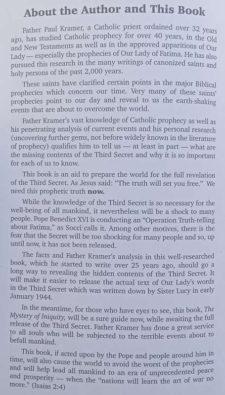 The Mystery of Iniquity | Father Paul Kramer