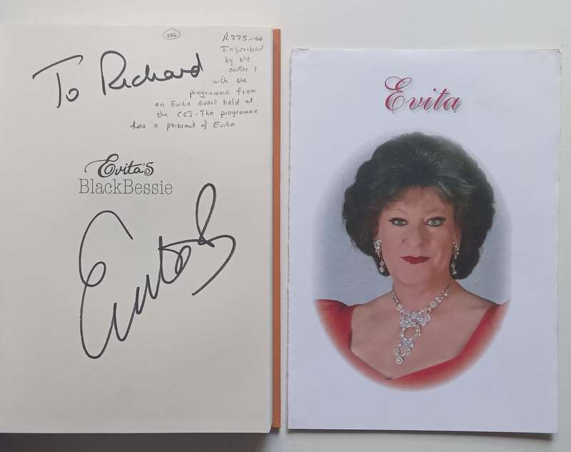 Evitas BlackBessie (Inscribed by Author, and With Loosely Inserted Programme) | Evita Bezuiden...