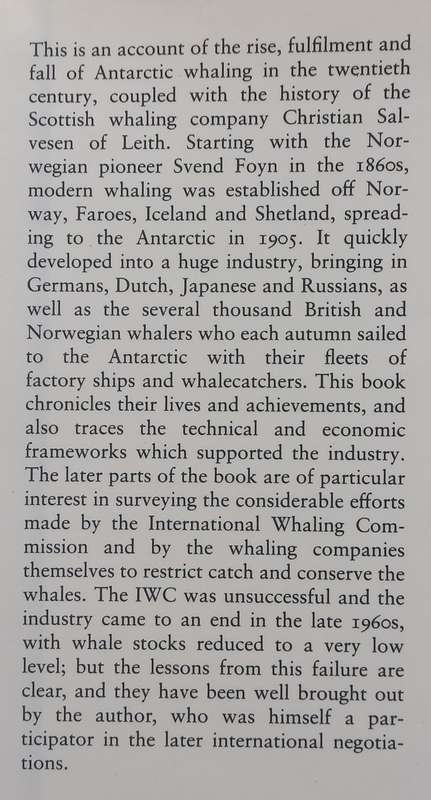 A Whaling Enterprise: Salvesen in the Antarctic (Inscribed by Author) | Gerald Elliot
