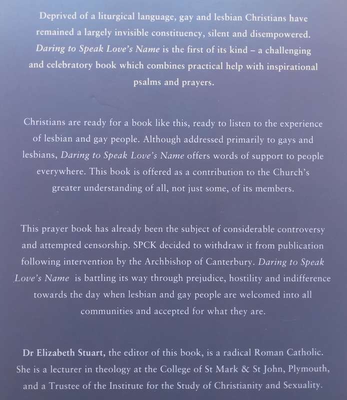 Daring to Speak Loves Name: A Gay and Lesbian Prayer Book | Elizabeth Stuart