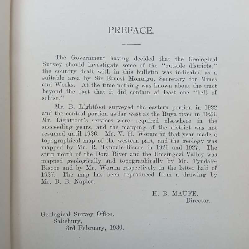 The Geology of the Country West of Mount Darwin | B. Lightfoot & R. Tyndale-Biscoe