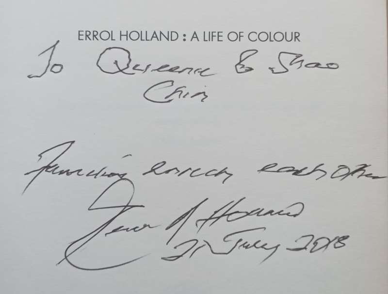 Dr Errol Holland: A Life of Colour (Inscribed by Errol Holland) | David Robbins