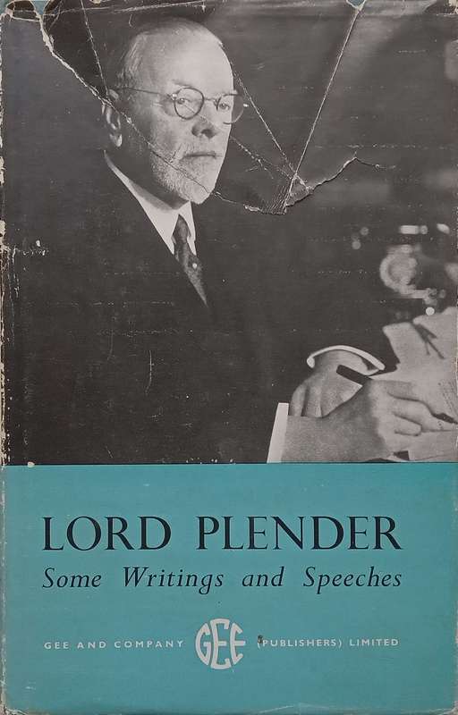 Some Writings and Speeches | Lord Plender