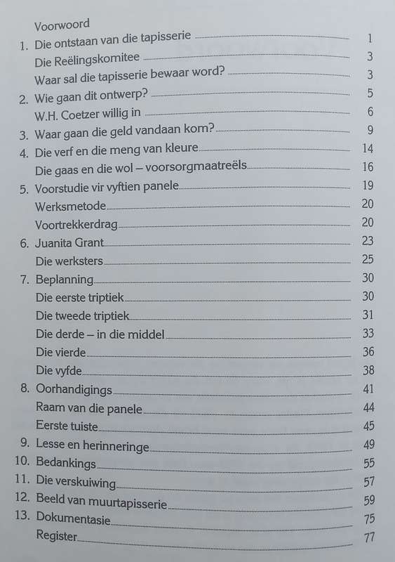 Die Geskiedenis van die Voortrekkermuurtapisserie (Afrikaans) | Nellie Kruger