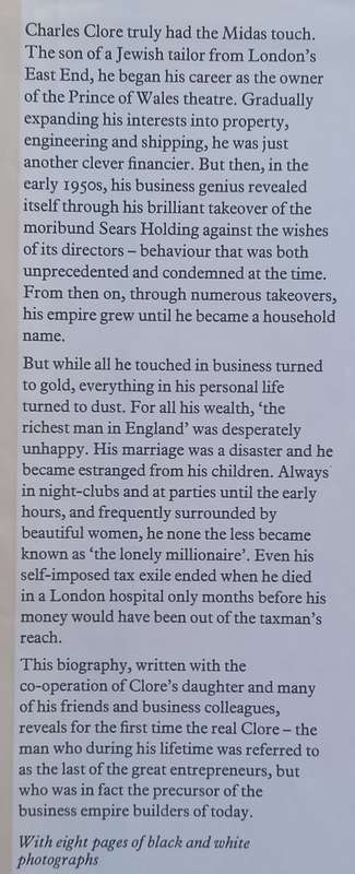 Clore: The Man and His Millions | David Clutterbuck & Marion Devine
