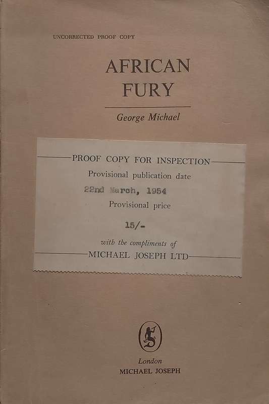 African Fury (Proof Copy) | George Michael